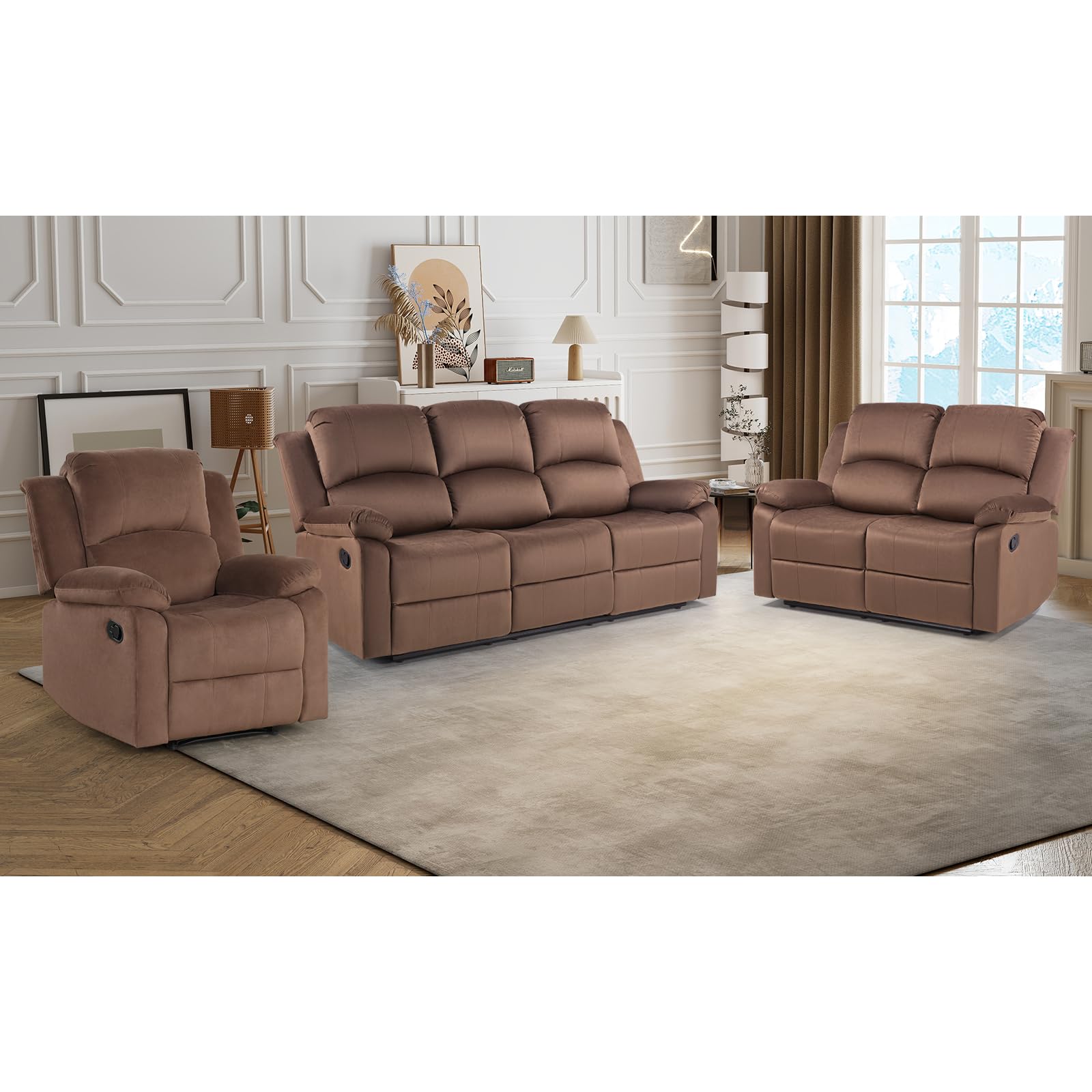 CANMOV Reclining Couch Set