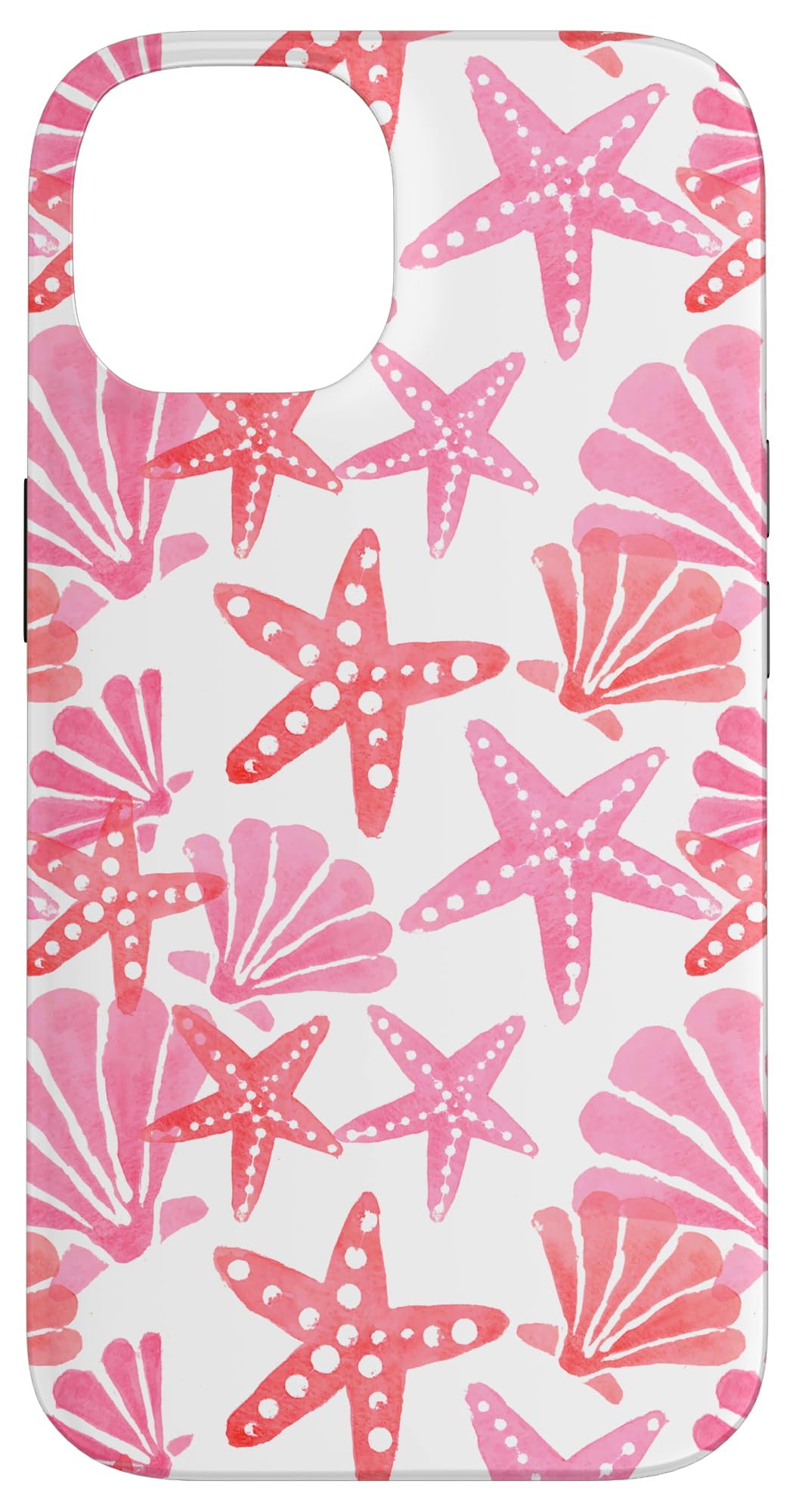 iPhone 14 Coastal Granddaughter Sea Shells Coral Preppy Beach Summer Case