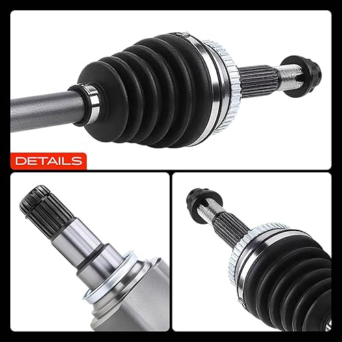 Miniatura 9 de A-Premium Conjunto de eje de transmisión de eje CV compatible con Toyota Corolla 2009-2018, Matrix 2003-2014 y Pontiac Vibe 2003-2010, L4 1.8L, lado