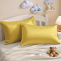 Vista 15 de NTBAY - Fundas de almohada de algodón egipcio para niños pequeños - Juego de 2 - Fundas de almohada para viajes - Fundas de 13x18 pulgadas de 500