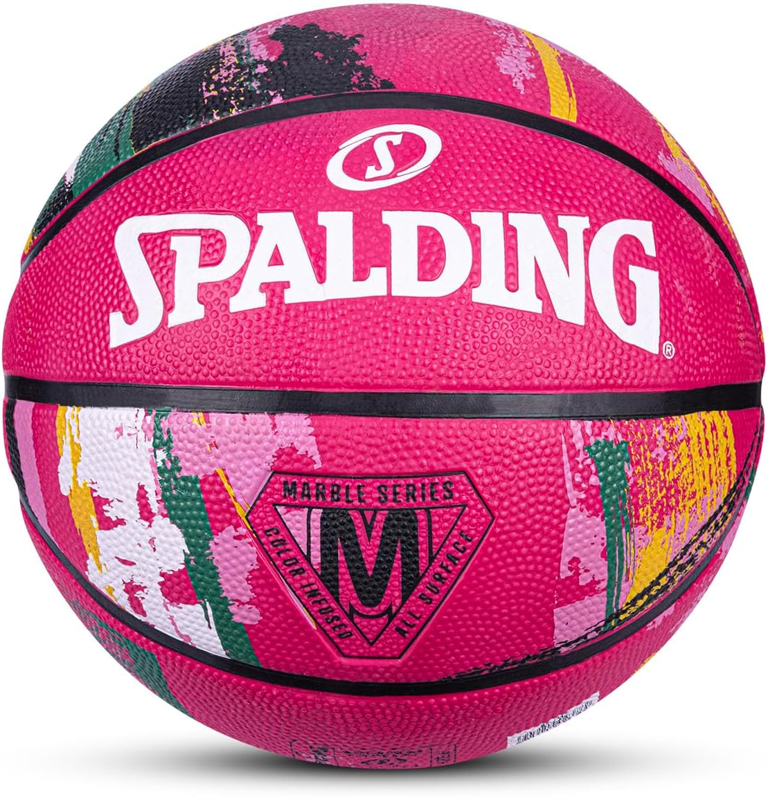 Spalding マーブルラバーバスケットボール(ピンク) 6
