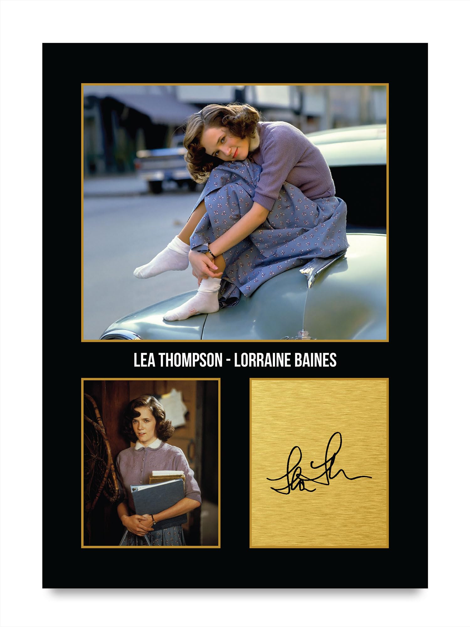 HWC Trading Lea Thompson Back to the Future Lorraine Baines Gifts Printed Signed Autograph Picture for Movie Memorabilia Fans - A4 Print Only (ID-005291)