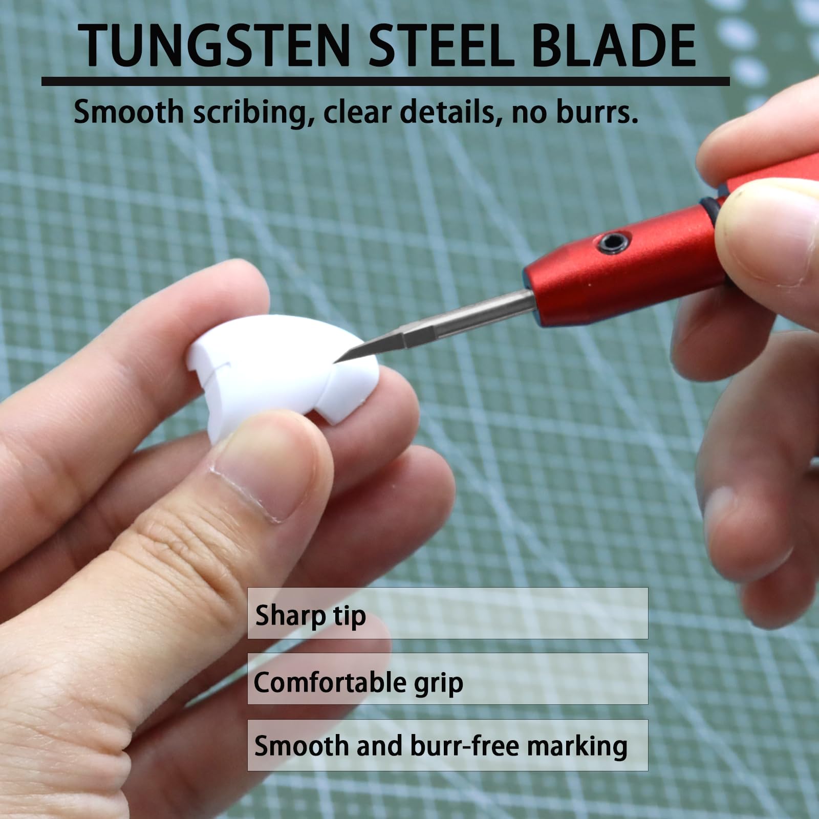 Model Scriber Tool 0.10mm Tungsten Steel Chisel — Amazon image 5