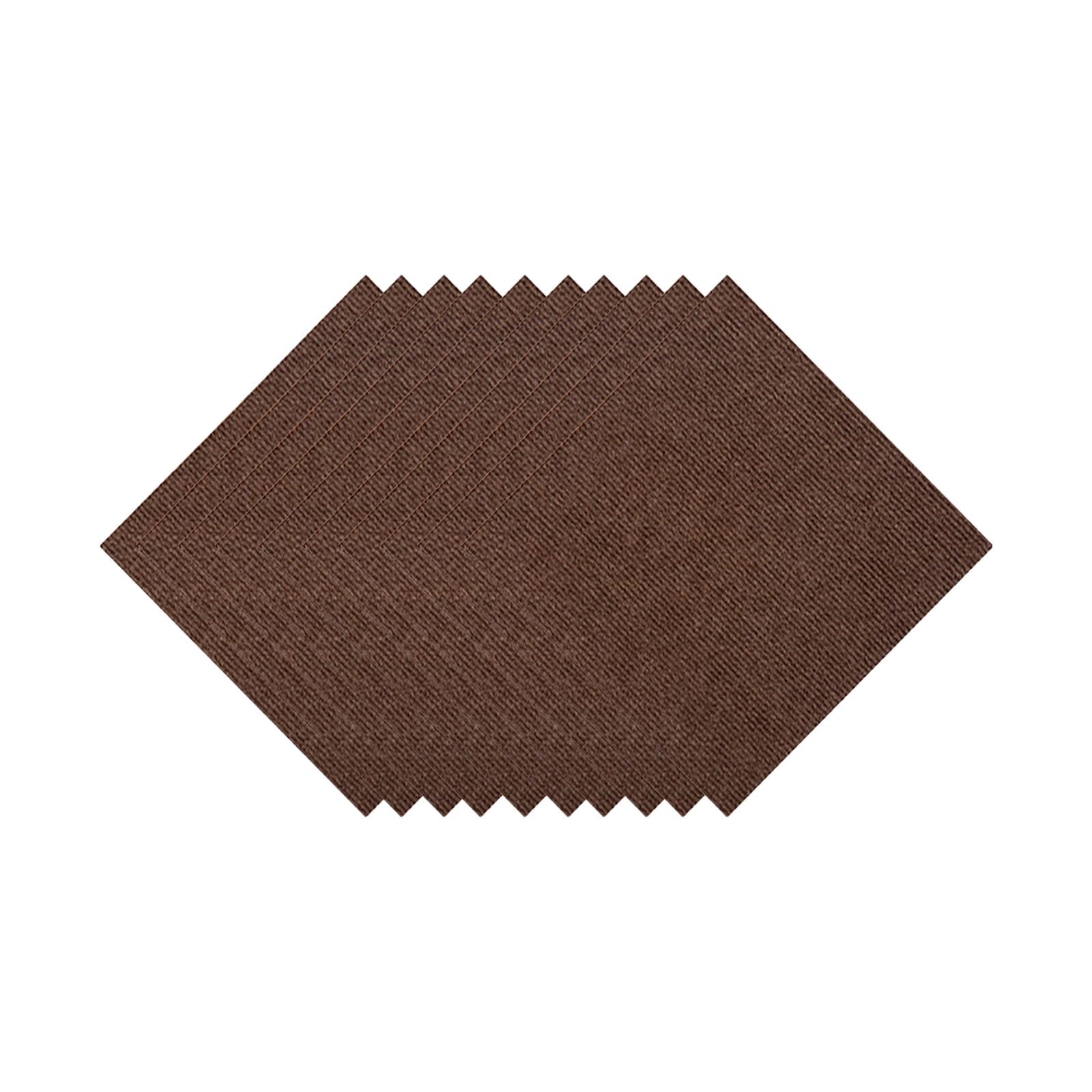 Hiseng Teppichfliesen Selbstklebend 30x30cm, Teppichfliesen Selbstliegend Rutschfeste Strapazierfähig Teppich Bodenbelag für Büro Wohnzimmer Schlafzimmer - 10/20/30 Stück (30 Stück,Braun)