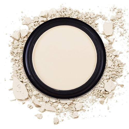 MEICOLY Sombra de ojos blanquecina, sombra de ojos color crema mate beige para maquillaje de Halloween, sombra de ojos natural en polvo prensado,