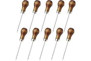 10-Piece Wooden Handle Scratch Awl Tool