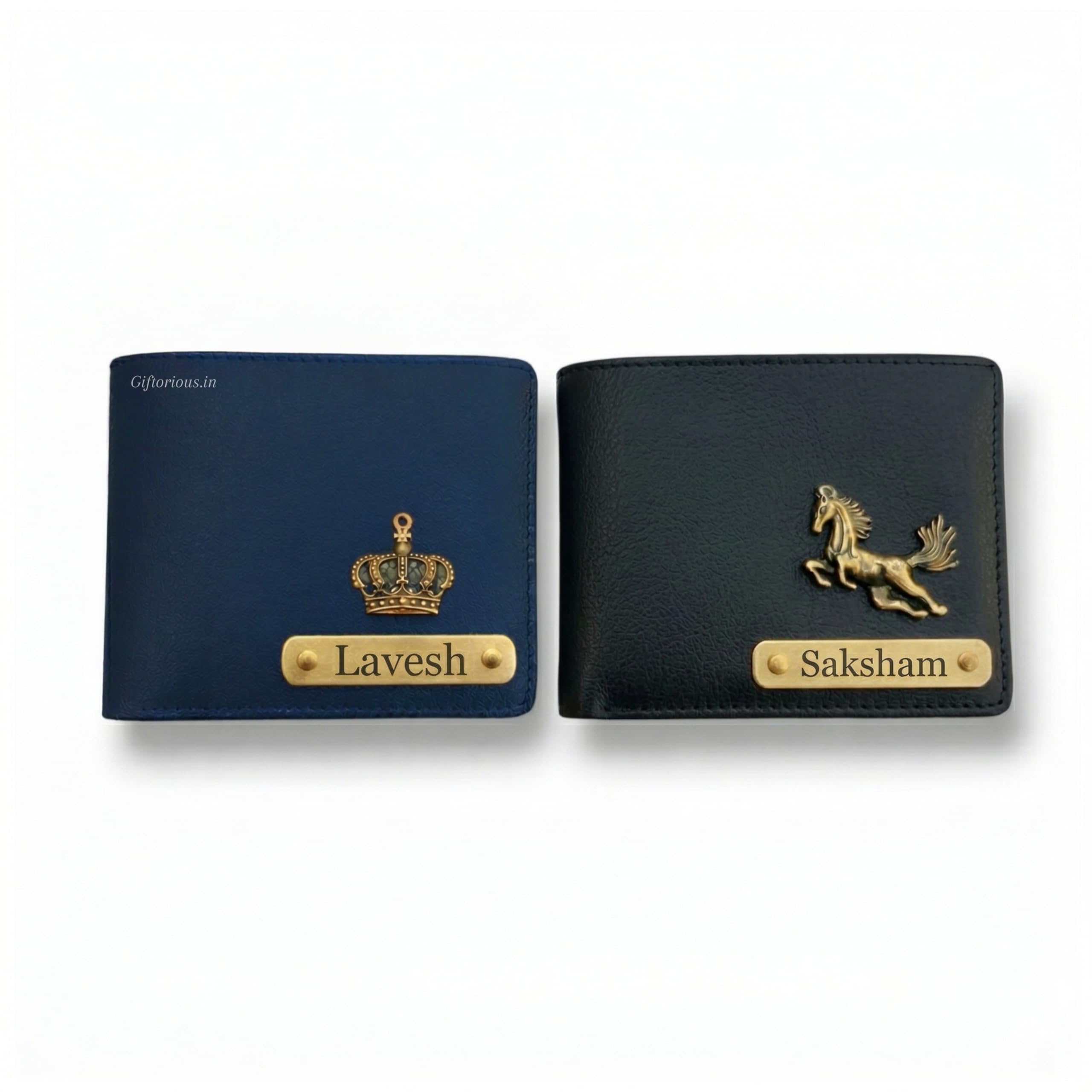 Personalized Leather Wallet for Men | Custom Name Engraved Bifold Wallet with Metal Charm | Slim Men's Wallet with Card Slots & Coin Pocket | Premium Leather Gift for Men-image-40