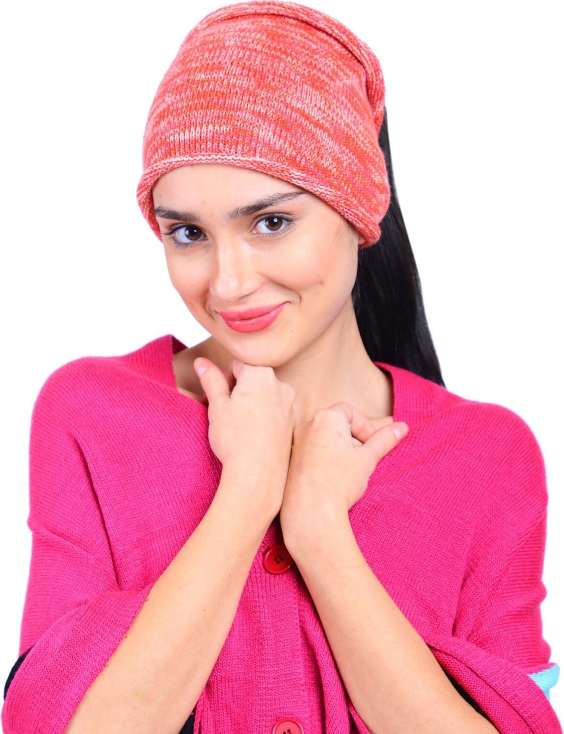 Women’s Winter Woolen Headband Ear-Warmer | Hand-Knitted Woolen Earmuff & Ear Cover | Soft Cable Knit Hairband for Cold Weather | Stylish Peach Ear Warmer for Women & Girls-image-30