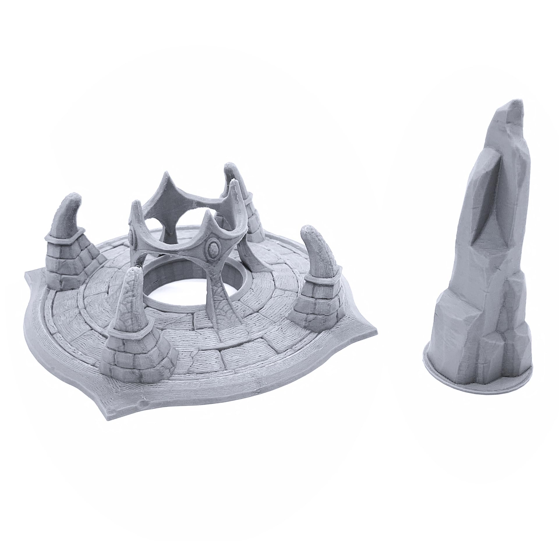 Printable Scenery Arcane Pillar - 3D Printed Tabletop RPG & Wargame Terrain For 28mm Miniatures