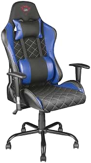 Trust Gaming GXT 707B Resto Silla Gaming, Silla Giratoria Completa de 360° con Cojines Extraíbles, Silla Ajustable en Altura para Juegos, PC, Silla con Bloqueo – Azul
