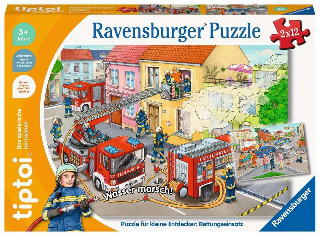 Ravensburger tiptoi Puzzle 00133 Puzzle for Little Explorers: Rescue Operation, Puzzle for Children from 3 Years, for 1 Player