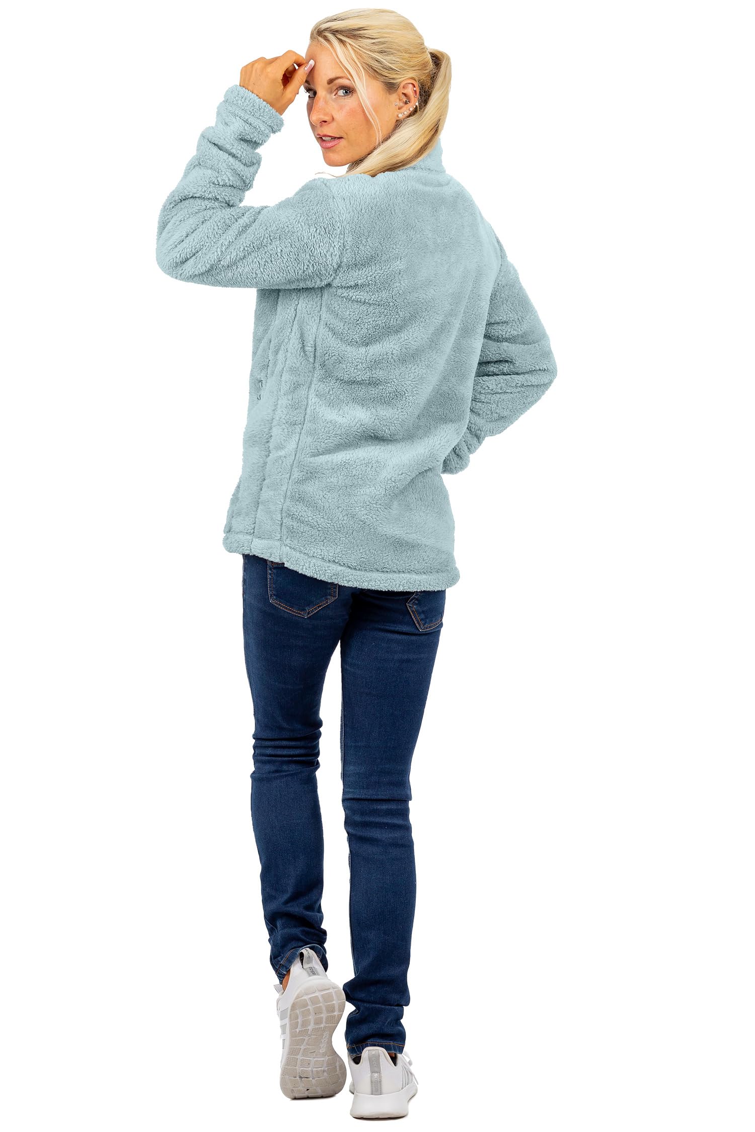 Reichstadt Damen Fleecejacke Kuschelig Warm & Stilvoll | Mit langen Ärmeln, weicher Komfort, bequeme Passform, für Alltag, Freizeit und kühle Übergangszeit