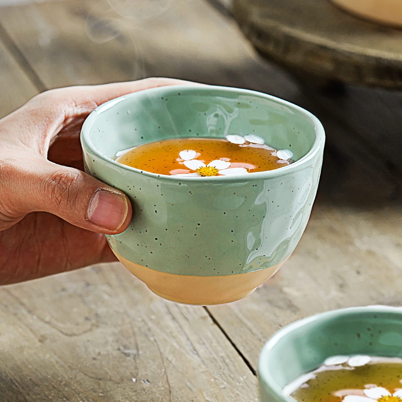Service à thé, Service à thé en céramique pour la Maison, théière Simple, Service à thé de l'après-midi, Tasse à thé et à Eau pour Envoyer Une Petite Amie à Maman (1 pichet + 2 Tasses)