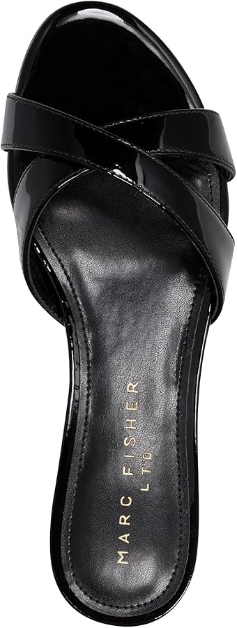 Amazon.com | Marc Fisher LTD Women's Tracey Heeled Sandal, Black