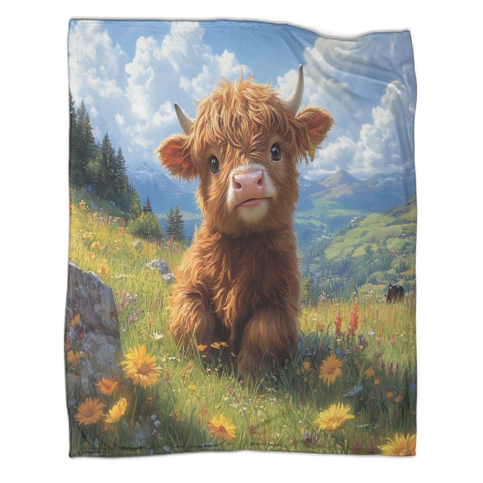 Couverture douillette pour vache plaid chaud cadeau adolescents