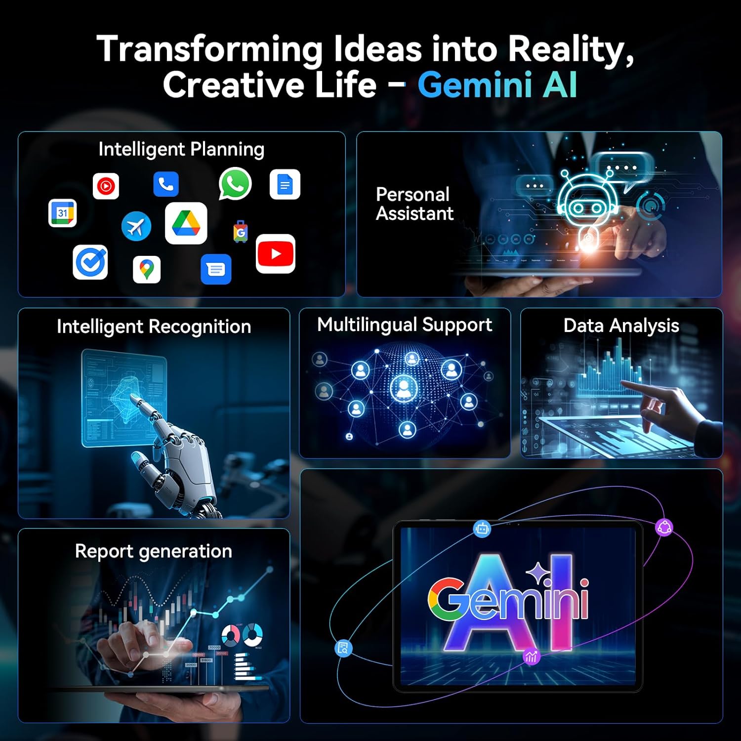 TABWEE T60 tablet with keyboard, mouse, and stylus.