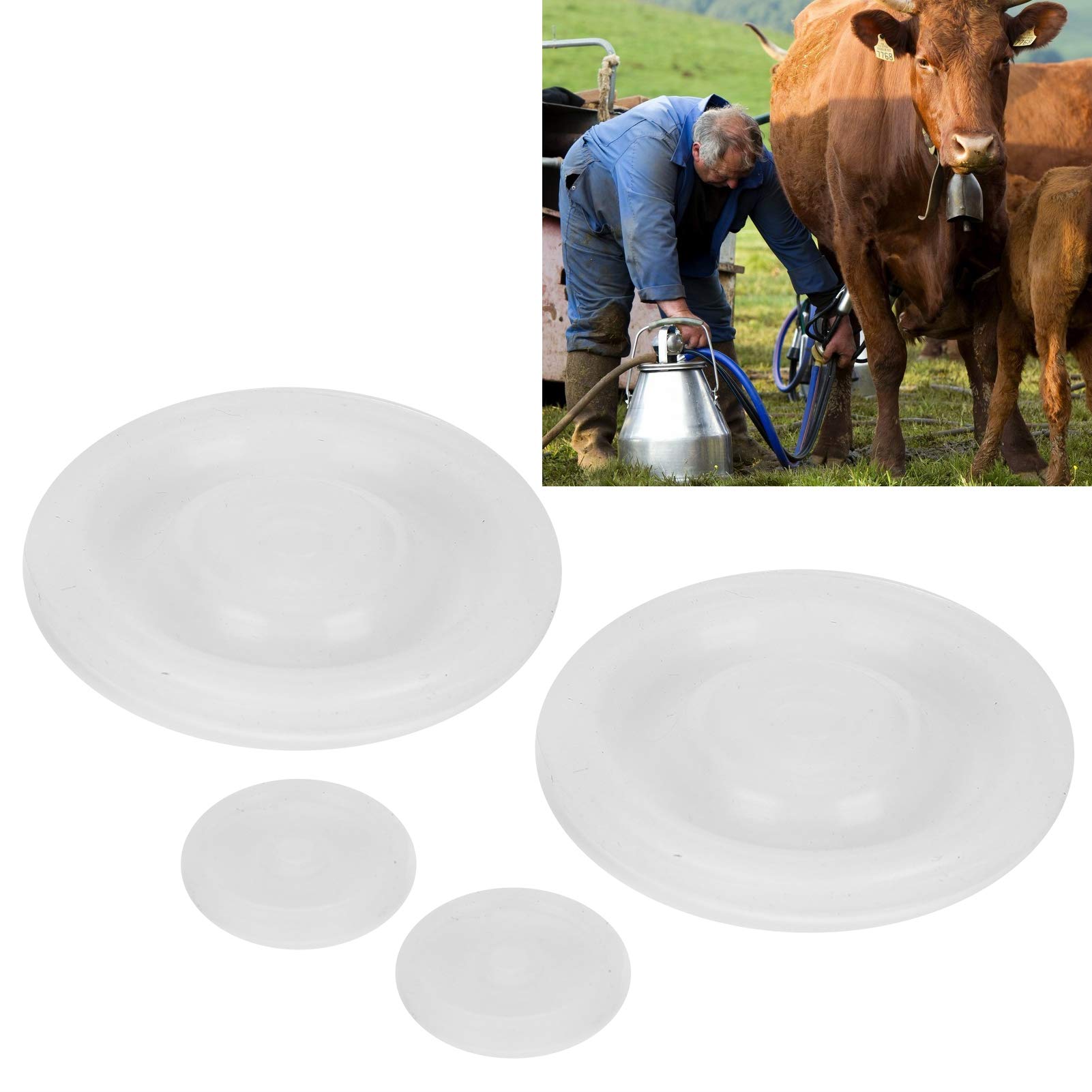 4pcs diafragmas pulsadores de ordeño de vacas de goma para piezas de repuesto de la máquina de ordeño de vacas HL-P07(UNA)