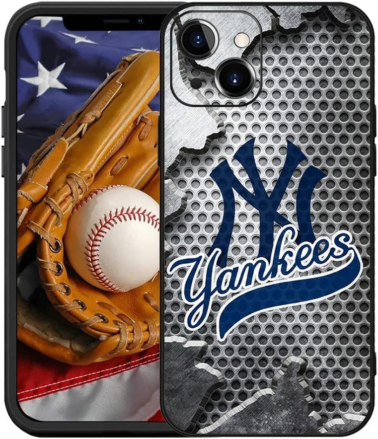 RSMACH Compatible with iPhone 14 Case for Yankees Silicone