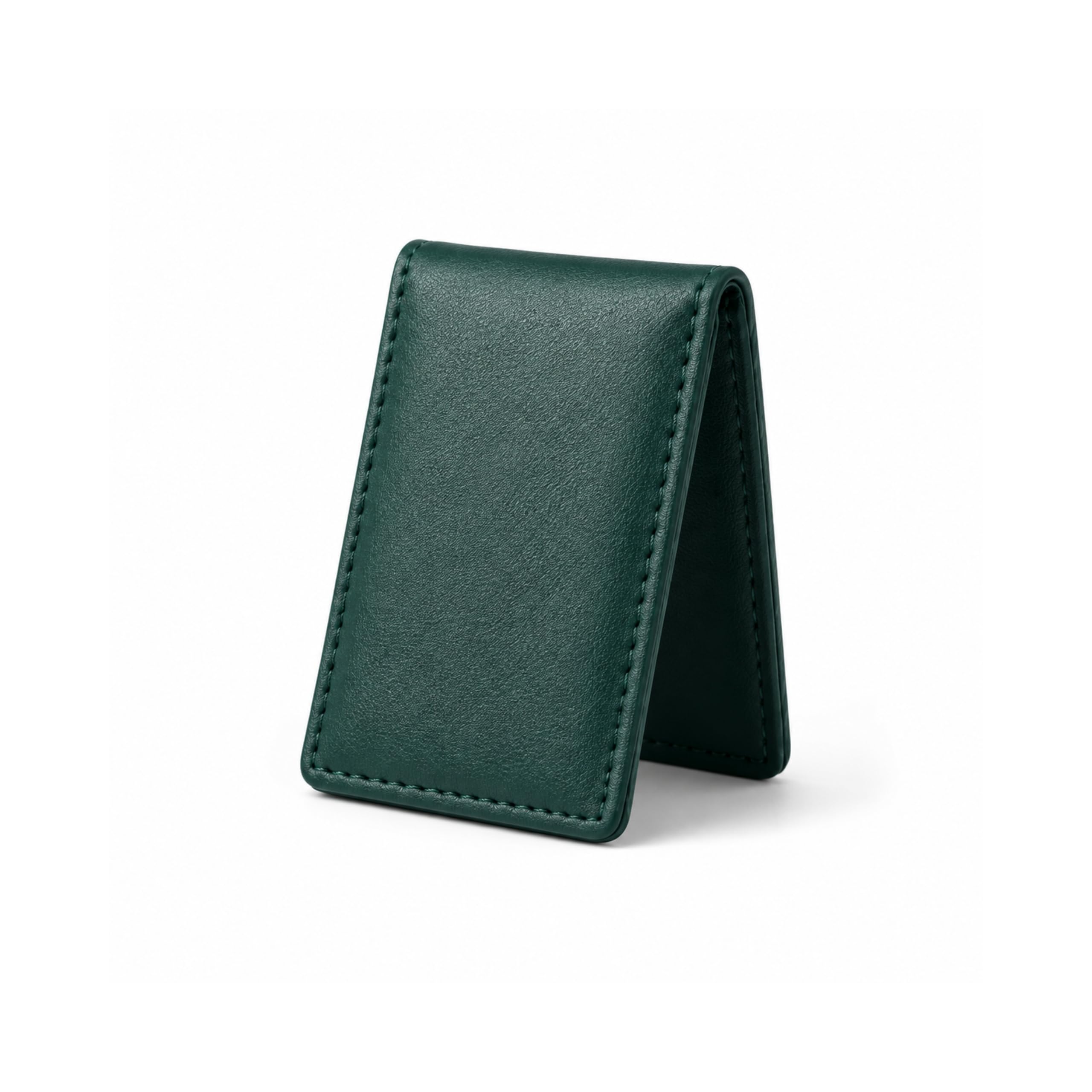LB LEATHERBOSS Men's New Leather Strong Magnetic Money Clip (Green)