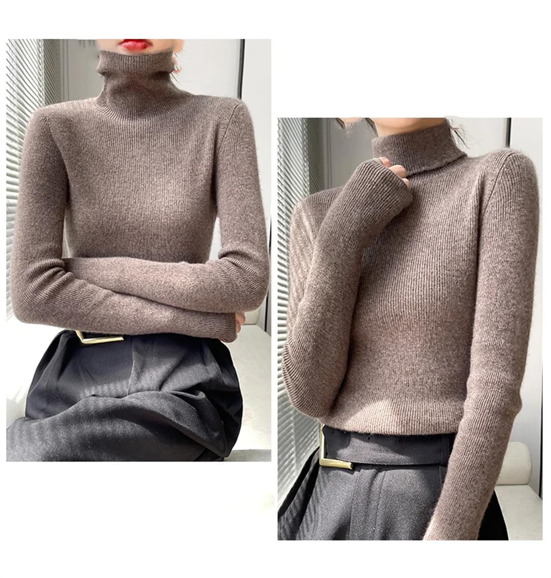 Maglione da donna autunno inverno dolcevita casual moda cashmere maglione pullover