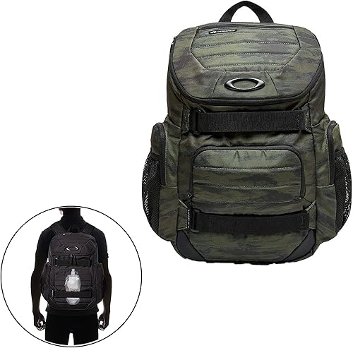Miniatura 2 de Oakley Mochila grande Enduro 3.0 para hombre de 30 L para senderismo, mochilero, campamento + paquete con botella de agua de diseñador iWear, verde