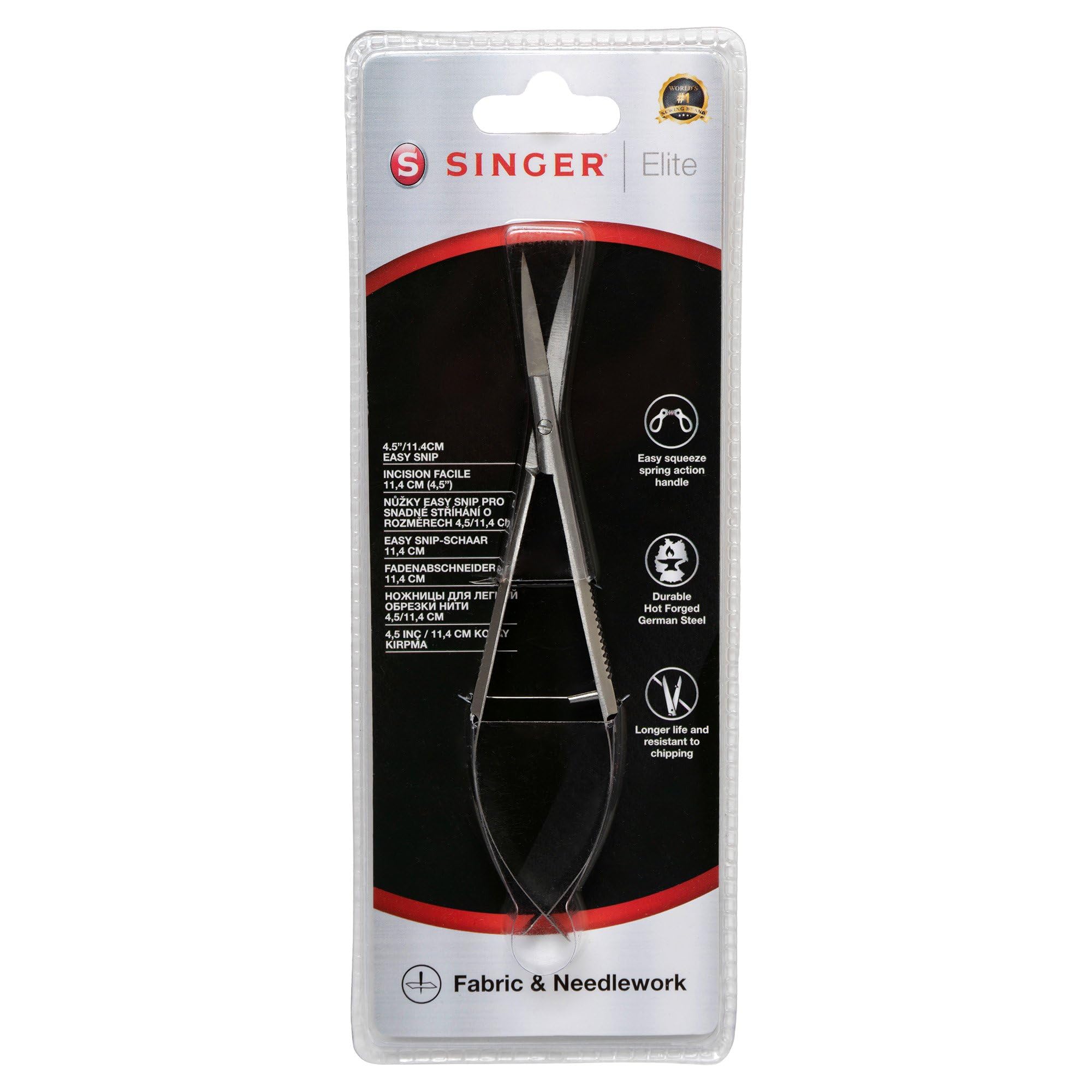 Singer Elite gebogene Pinzettenschere (11,4 cm/ 4,5")