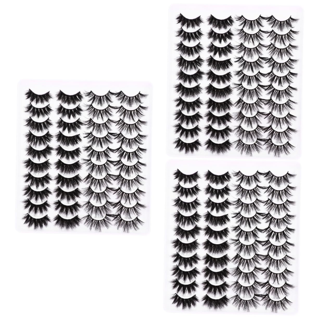 FRCOLOR 60paare Dichte Kreuz-wimpern Set Gemischte Künstliche Wimpern Für Einen Natürlichen Look Wiederverwendbar Und Für Alltag Und Besondere Anlässe