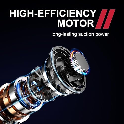 Miniatura 5 de KSCYE Aspiradora de coche portátil inalámbrica16000pa de alta potencia húmedo seco aspiradora de coche con la mejor succión fuertedustbusters vacum
