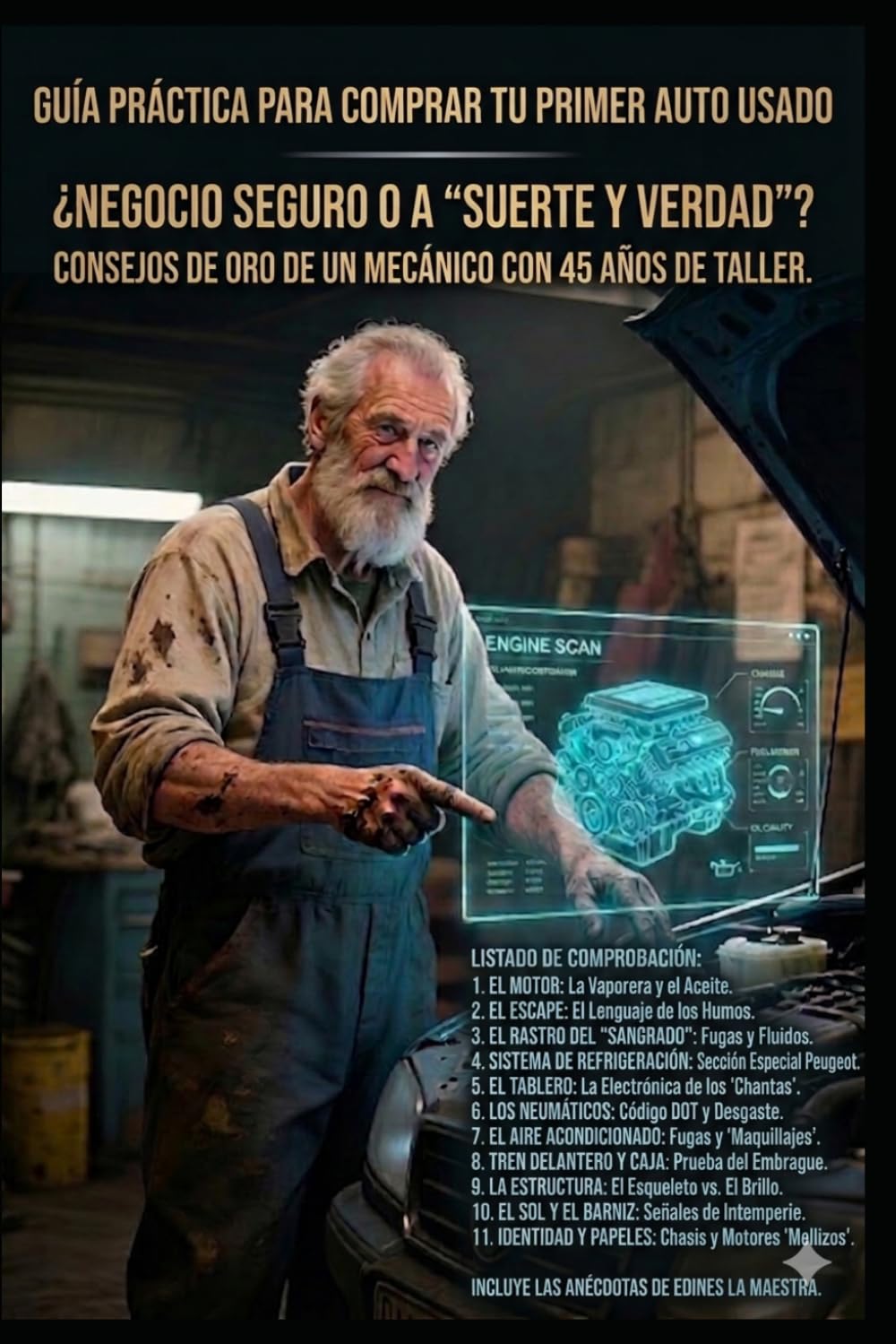 Guía practica para comprar tu primer auto usado: Consejos y secretos de un mecánico con 45 años de experiencia para evitar engaños