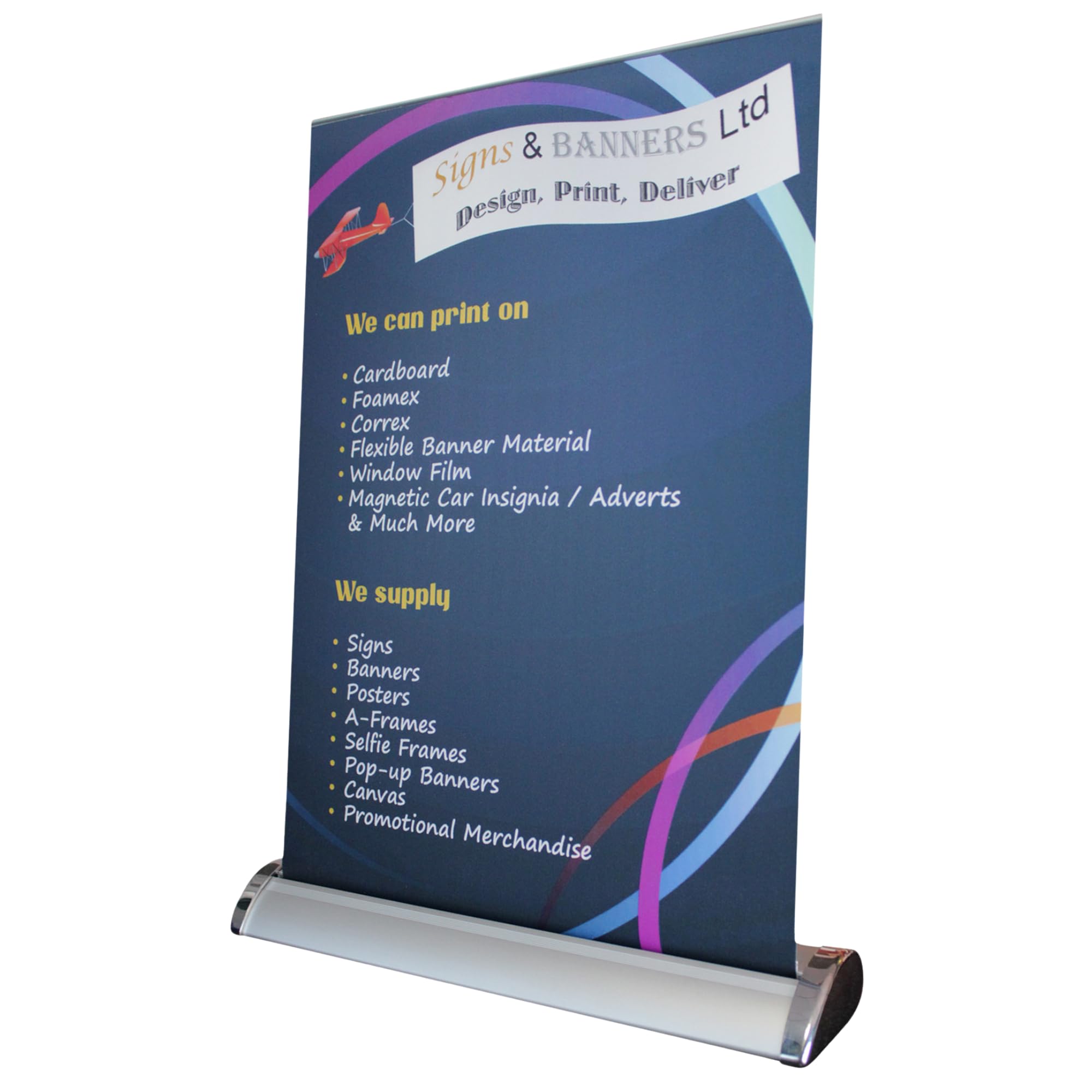 SelfHold A3 Personalised Roll Up Banner Stand 297mm x 420mm Display Exhibition Stand custom roll up pvc banner stand for events & occasions | Hardware includes: Base, Top rail, Three pieces pole