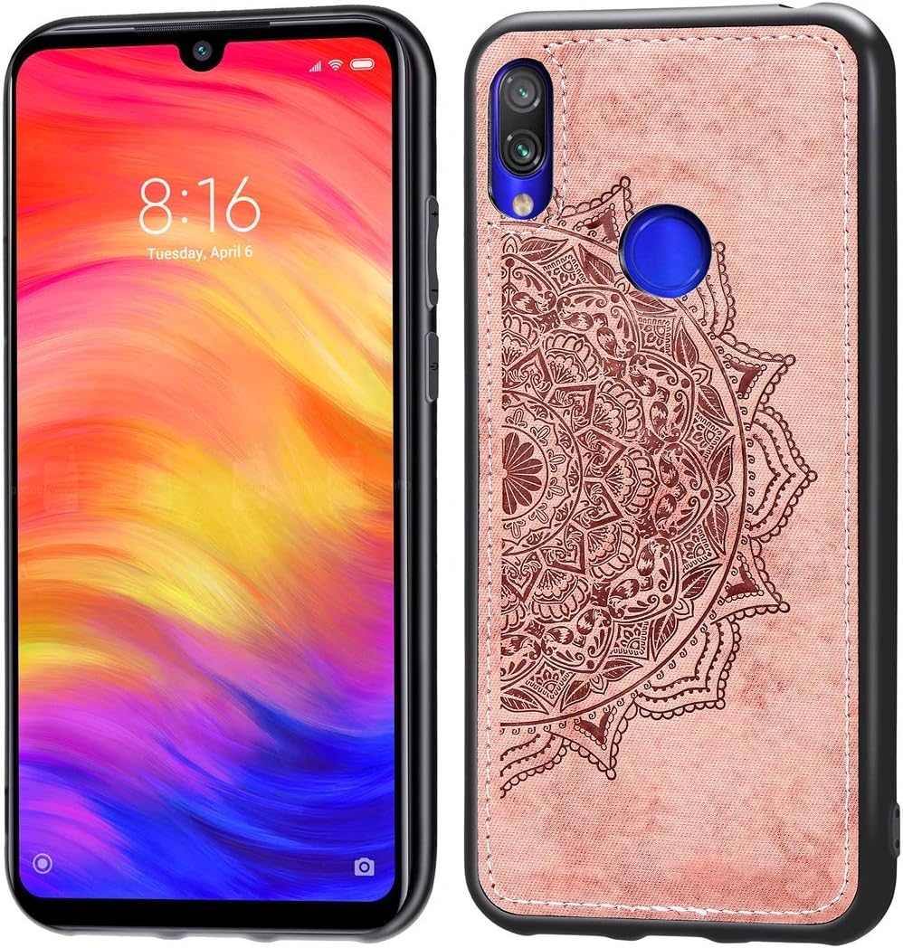 Amazon 電話アクセサリー Xiaomi Redmi Note 7用プレスマンドラゴーラ柄生地テクスチャtpu Pc耐衝撃ケース ローズゴールド 電話ソフトケース 色 Rose Gold ケース カバー 通販