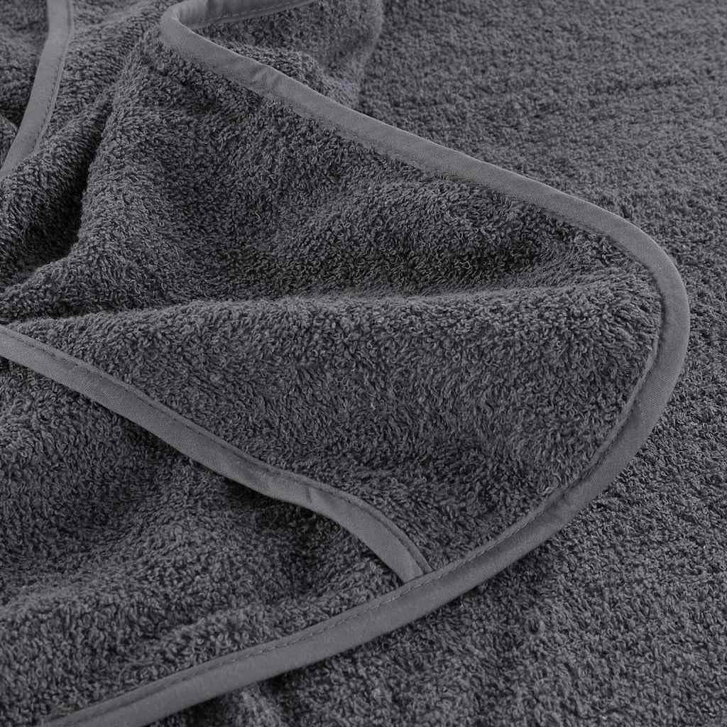 Serviettes de Plage 2 pièces Anthracite 60x135 cm Tissu 400 GSM pour Piscine, Plage, Vacances, Yoga, Camping, léger, Absorbant, sèche Rapidement, Doux Coton Microfibre