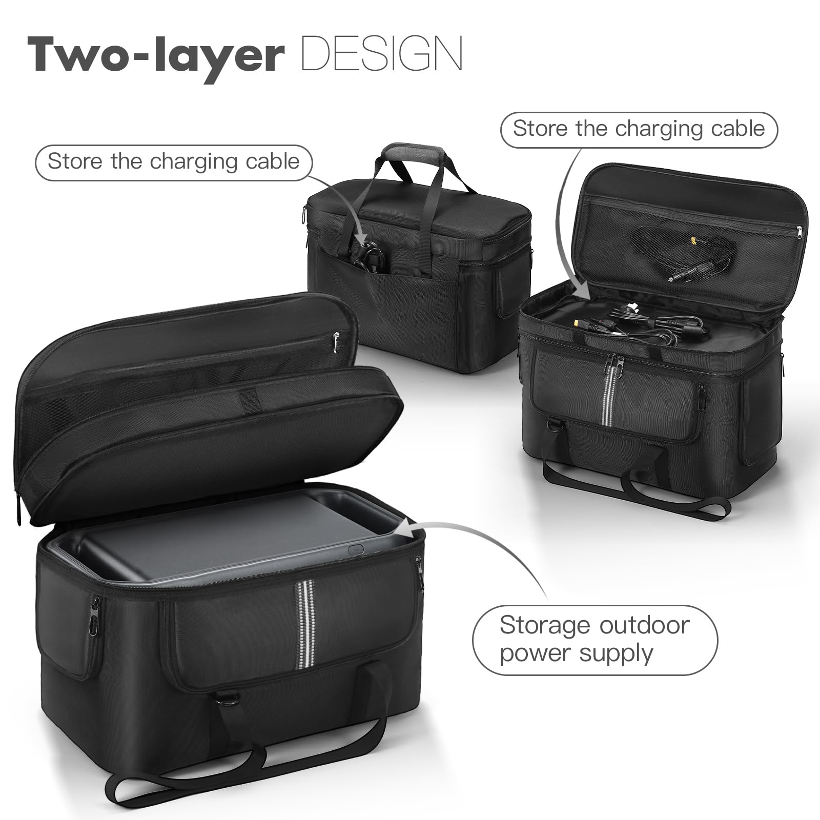 DJI Power 1000 V2 Power Station Custodia da Trasporto Borsa da Viaggio con Tracolla e Tasche