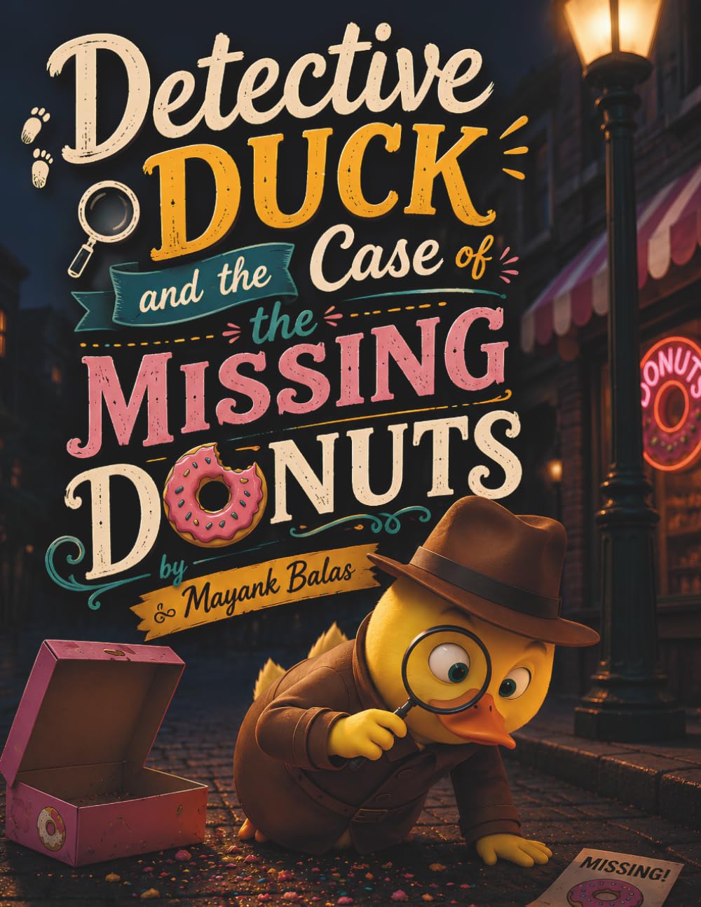 Detective Duck and the Case of the Missing Donuts: A Laugh-Out-Loud Kids Detective Adventure Filled with Donuts, Clues, and Silly Surprises For Kids Ages 4-9