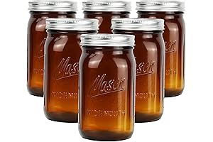 Amber Glass Mason Jars - The Epitome of Durability and Versatility