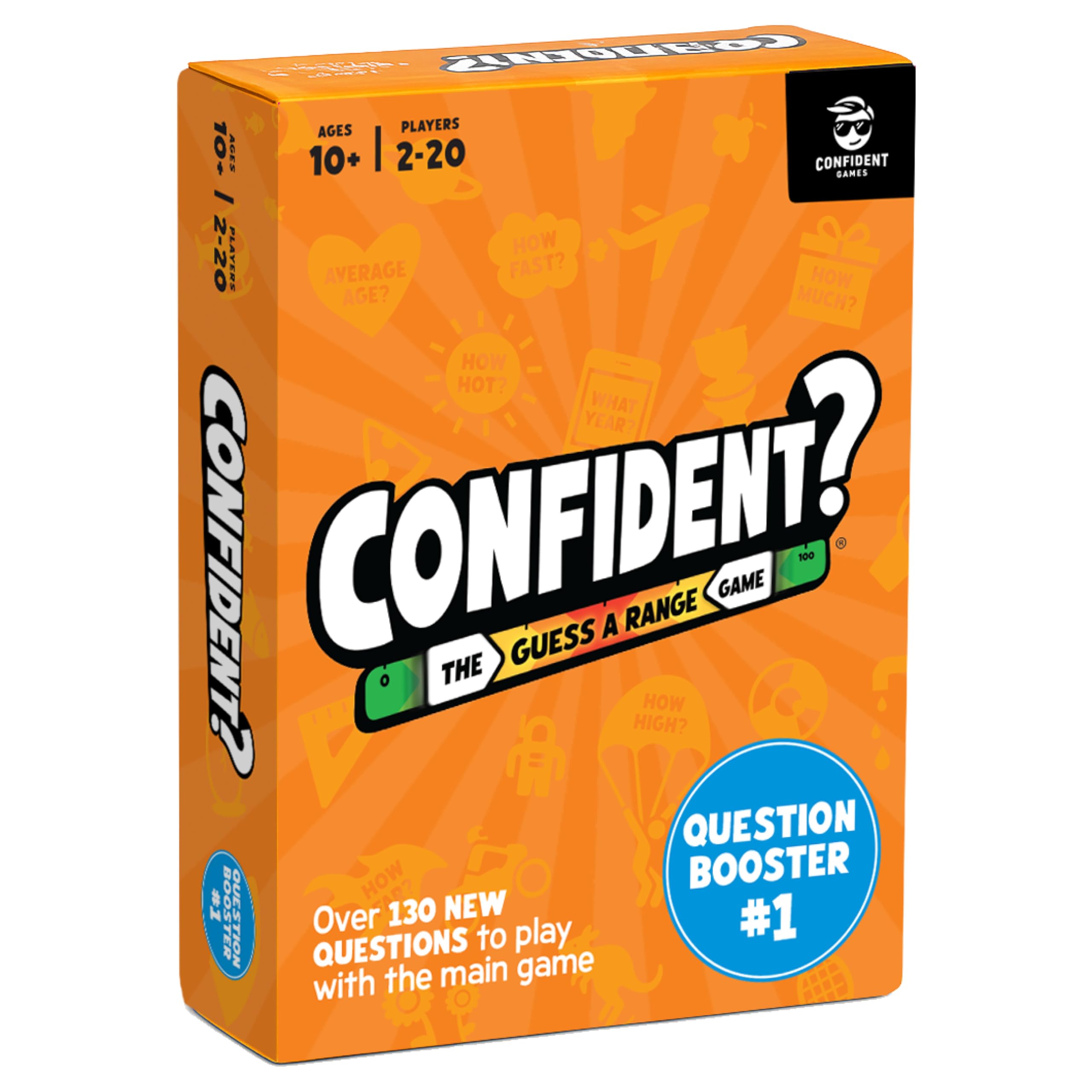 CONFIDENT? Expansion Pack: New Trivia Questions for the Hit Quiz Game - Booster Pack #1 - For Families, Adults & Kids