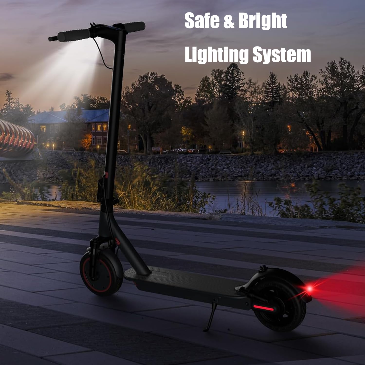 Electric Scooter for Adults - 19MPH, 21-Mile, Dual Suspension, 8.5