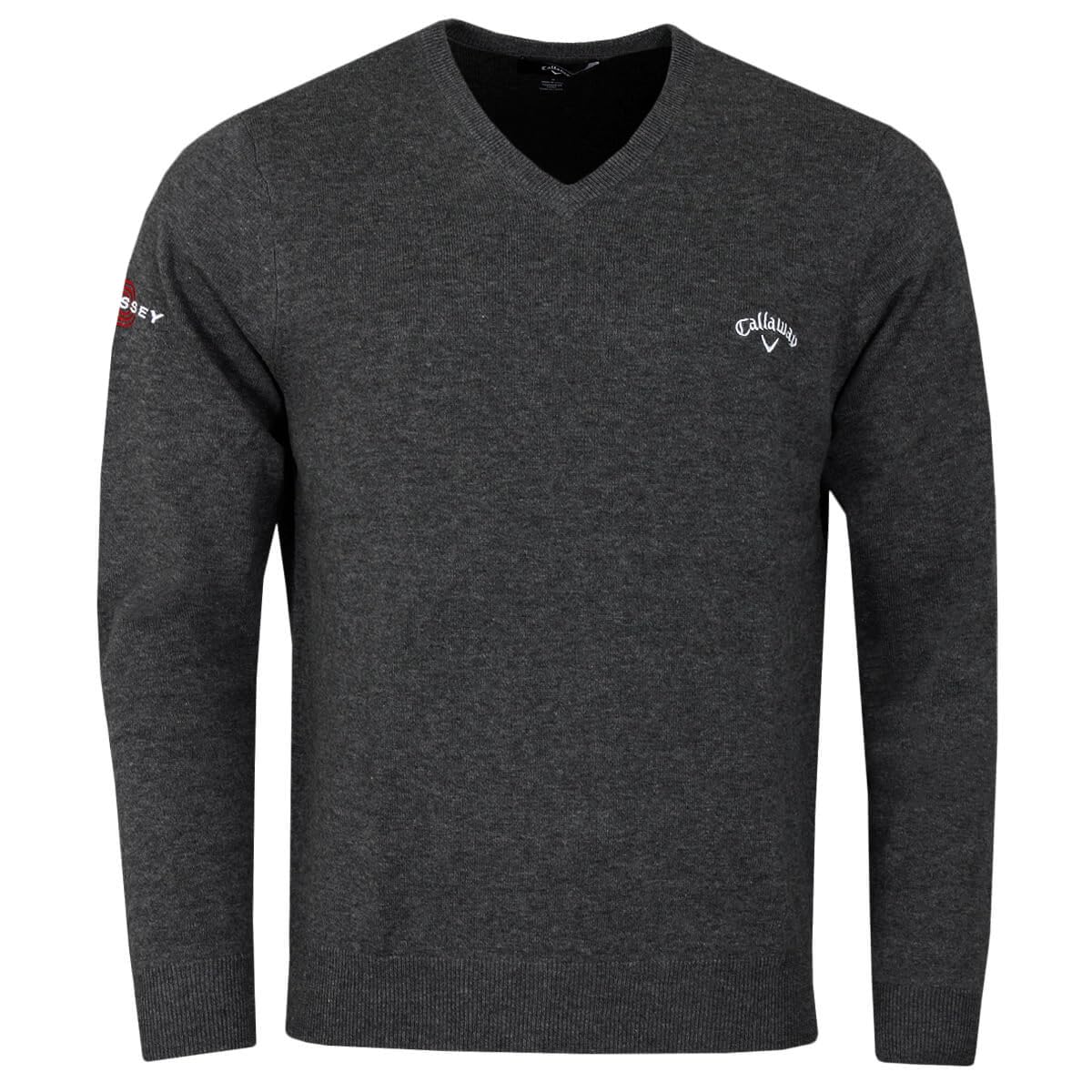 Callaway Golf Mens Odyssey Long Sleeve Sweater - Charcoal Heather Tour - XXL