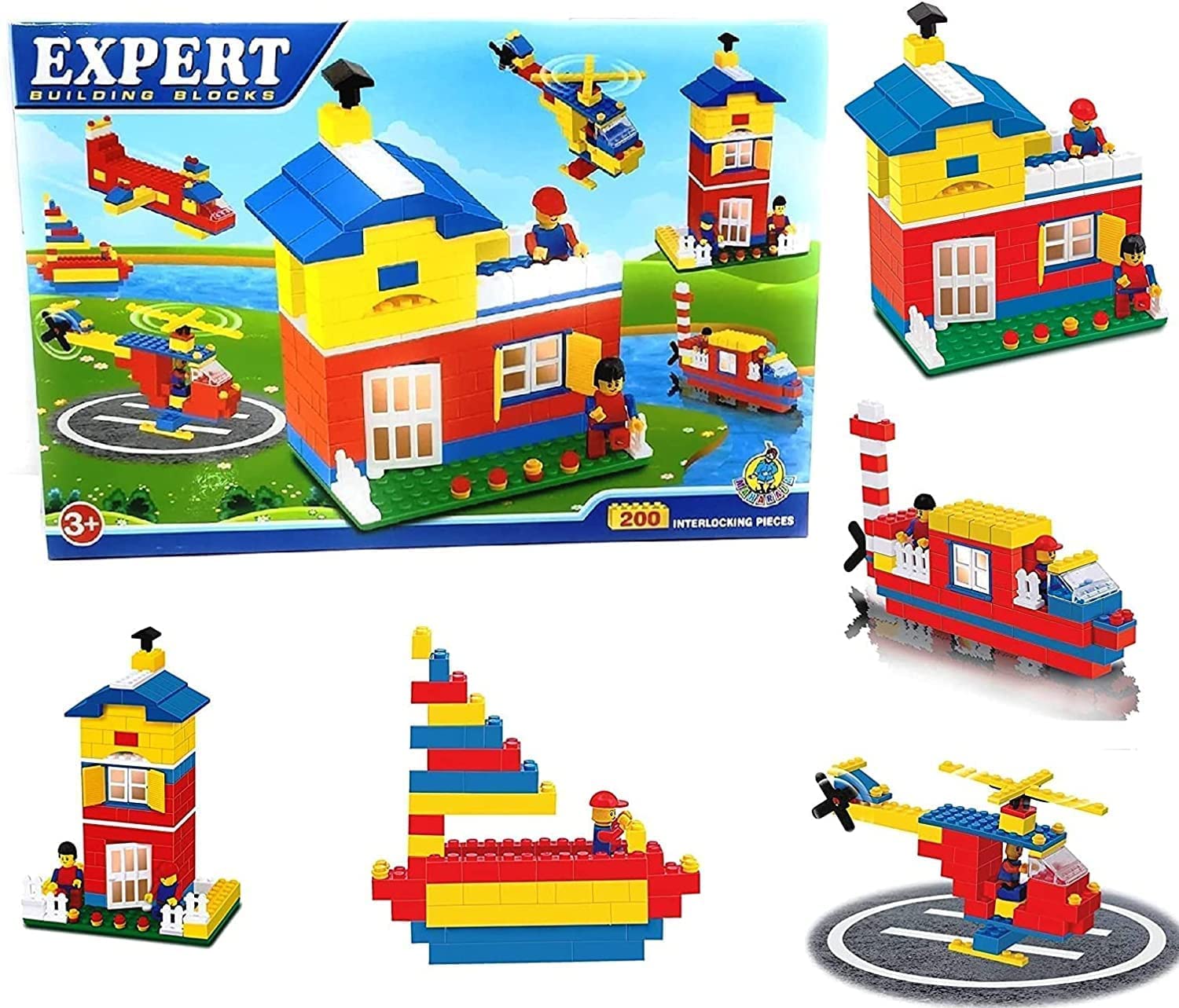 Buy JESNI Expert Building Blocks for Kids,197+ Pieces Blocks, House