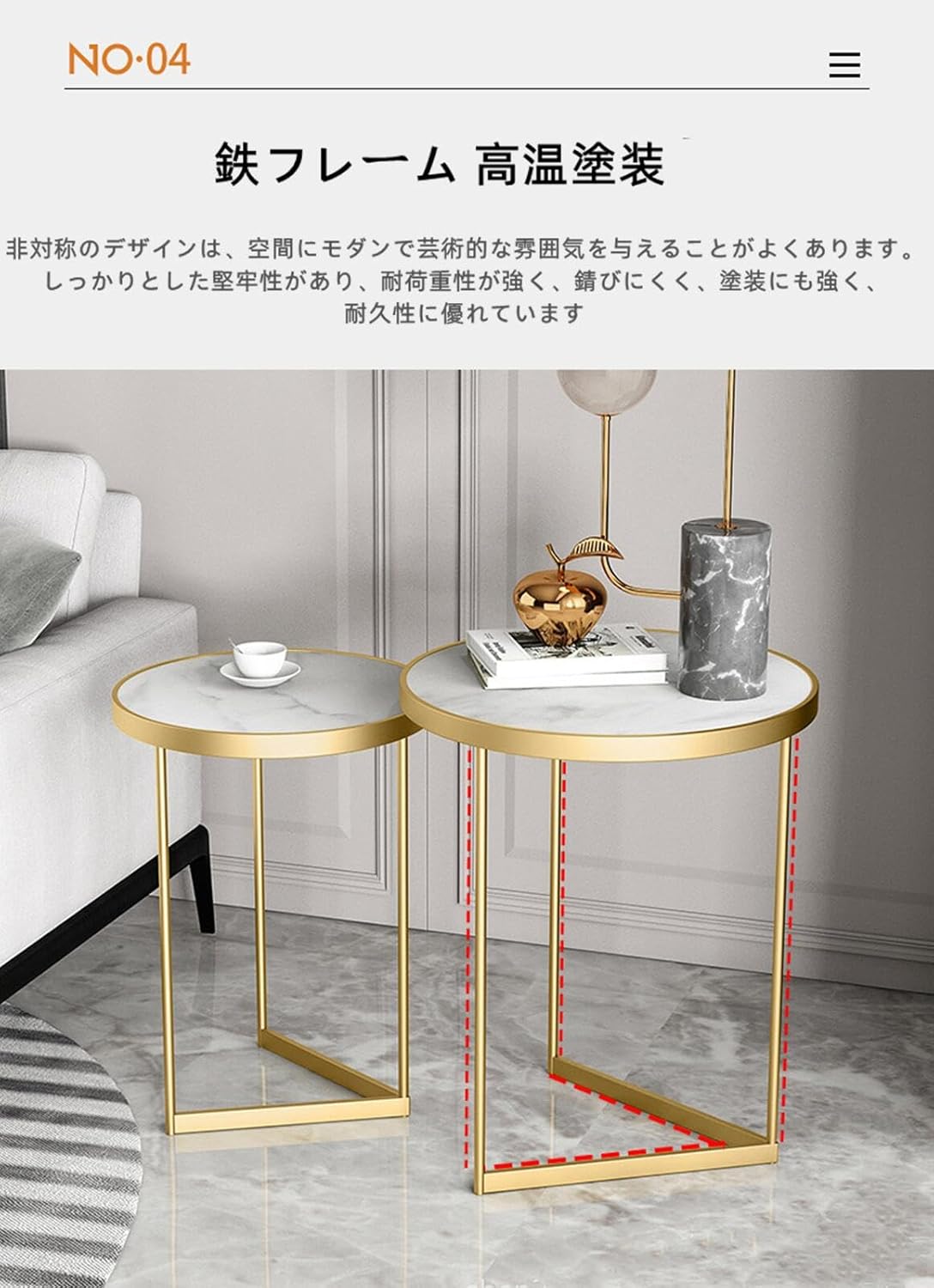 人気 lowya 大理石風コーヒーテーブル 2個セット LOWYA大理石風ネスト