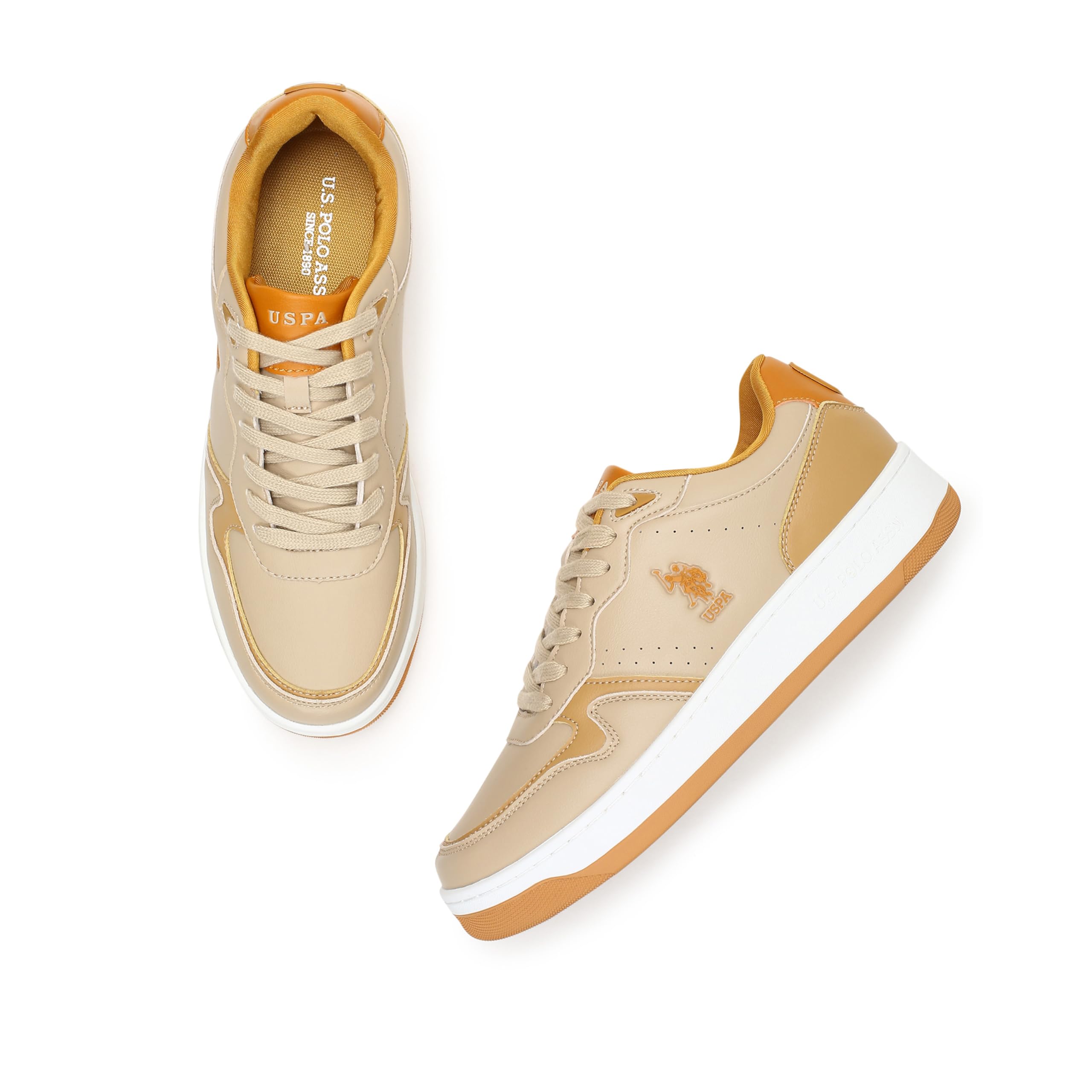 U.S. Polo Assn. LENOY Mens Mustard Sneakers-(UK/11) (US/12) (2FD23408Y05) (B0CJFM89H3) Amazon Price History, Amazon Price Tracker