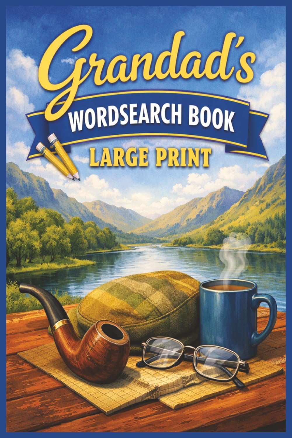 Grandad Wordsearch Puzzle Book Large Print: Grandfather, Grandparent, Word Search, Gift, Birthday, Father's Day, Christmas, Paperback, 6x9, 22 Puzzles, 44 pages.
