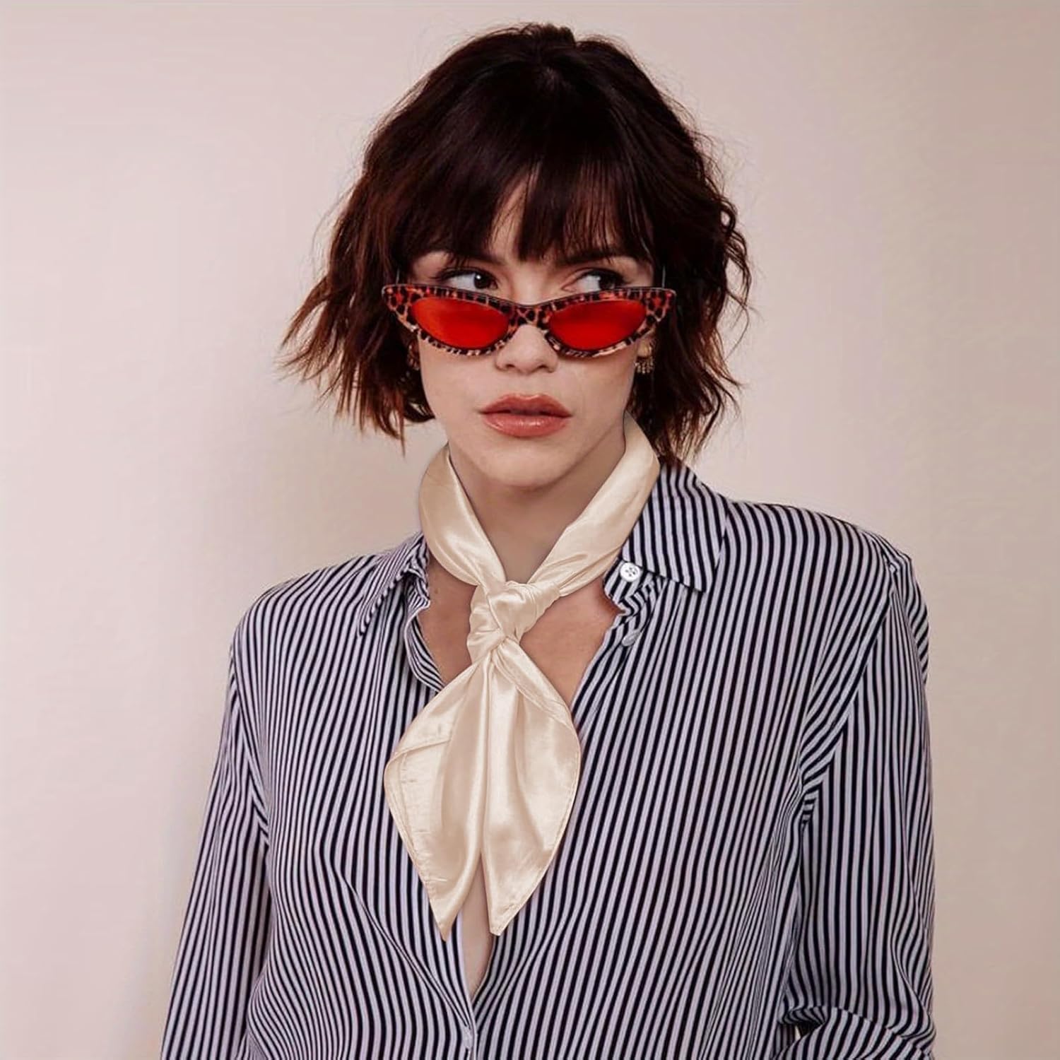 Ciormis 100% Mulberry Silk Scarf-Women's 21''/27''Square Silk Hair Head Scarf Neckerchief with Gift Packaged - Image 4