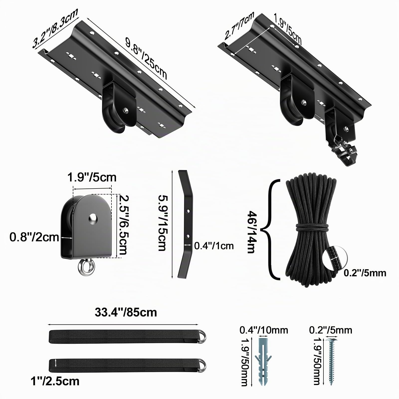 Housolution Levage Vélos, [1 Pièce] Système Poulie 88Lbs