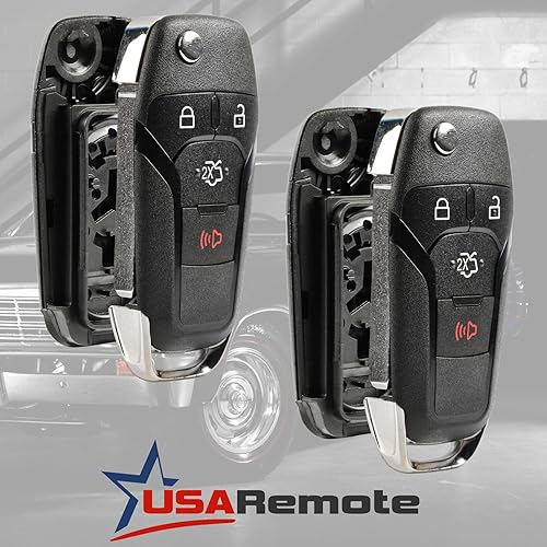 Miniatura 3 de Se adapta a Ford Fusion 2013-2016 Remote Key Fob Shell Case (N5F-A08TAA), juego de 2