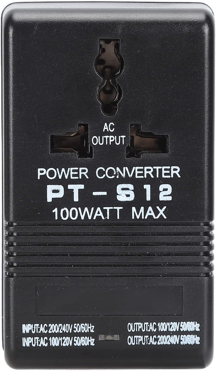 Voltage Converter, Step Up Power Adapter Transformer 100W AC100 120V to 220 240V with PC Material for Travel Hair Dryers Coffee Machines DVD Players