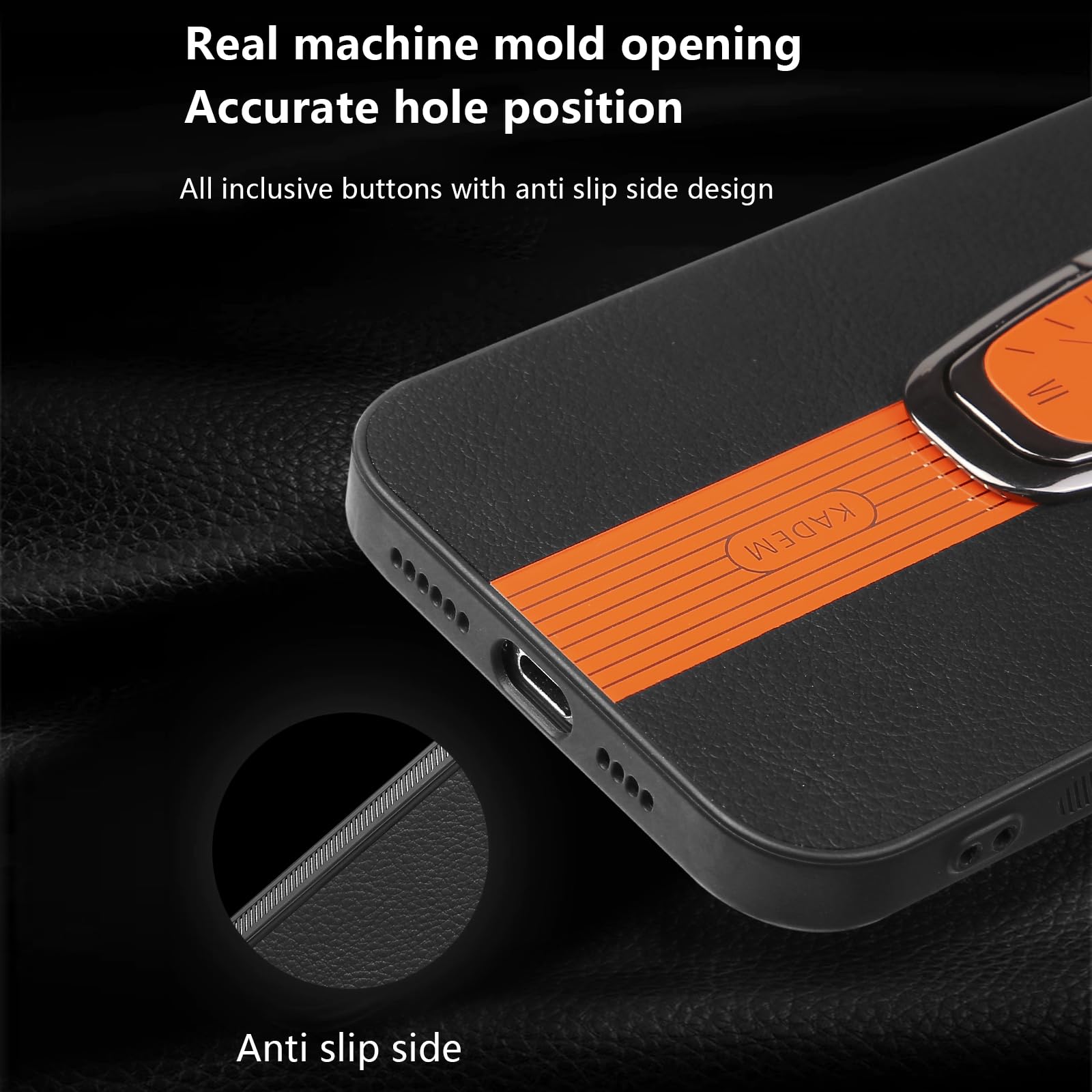 DESSEN Custodia Per Motorola Moto Edge 30 Ultra – Con Anello Magnetico E Sportello Fotocamera - 4