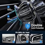 LISEN Magnetic Phone Holder Car Military-Grade Hook Cell Phone Holder Car 6 Strong Magnet Mount for Galaxy S25 S24 S23 Fit iPhone 17/16/15/14/13/12/11 Pro Max All Android Mounts Gifts for Men Mom