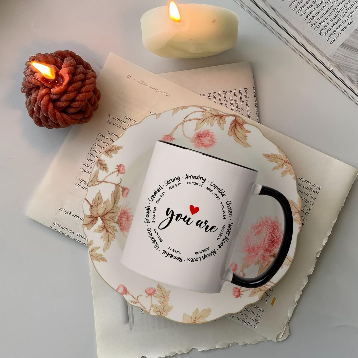 Cabtnca Christian Gifts for Women, You Are Amazing Coffee Mugs, Religious Inspirational Spiritual Faith Gifts, Birthday Christmas Gift for Friends Coworkers, 11Oz - Image 4