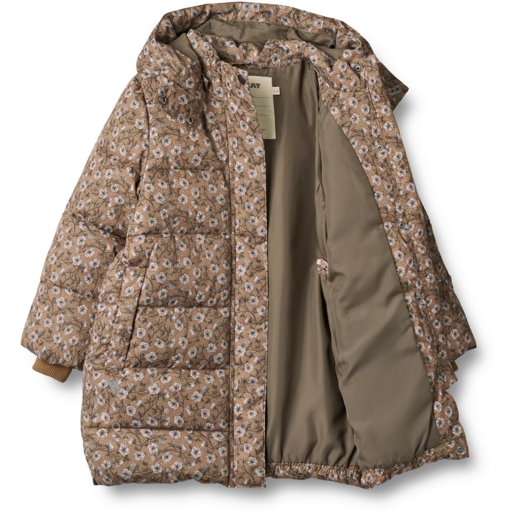 Wheat Yrsa Junior - Abrigo acolchado de invierno para niña, 100% reciclado Poleyster Öko Tex Standard impermeable, transpirable, resistente al viento, certificado Öko Tex Standard
